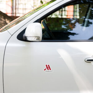 marriott bubble free stickers full color logo