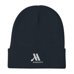 marriott knit beanie | otto cap white color logo