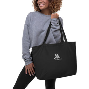 marriott large organic tote bag | econscious white color logo