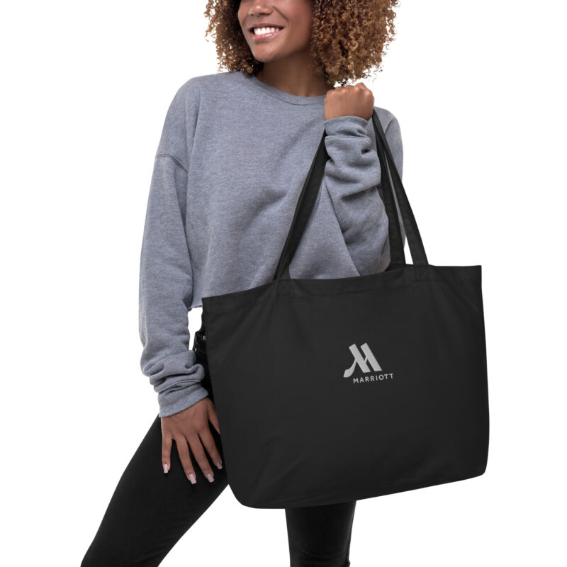 marriott large organic tote bag | econscious white color logo