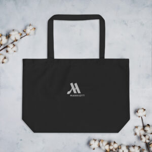 marriott large organic tote bag | econscious white color logo