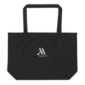 marriott large organic tote bag | econscious white color logo