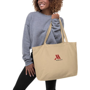 marriott large organic tote bag | econscious full color logo