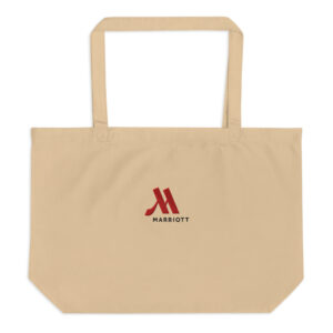 marriott large organic tote bag | econscious full color logo