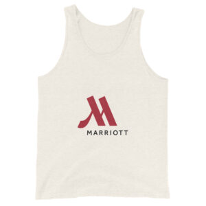 marriott men’s staple tank top | bella + canvas full color logo