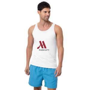 marriott men’s staple tank top | bella + canvas full color logo