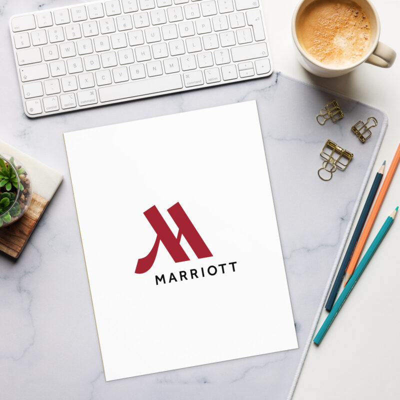 marriott notepad full color logo