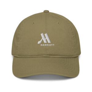marriott organic dad hat | econscious white color logo