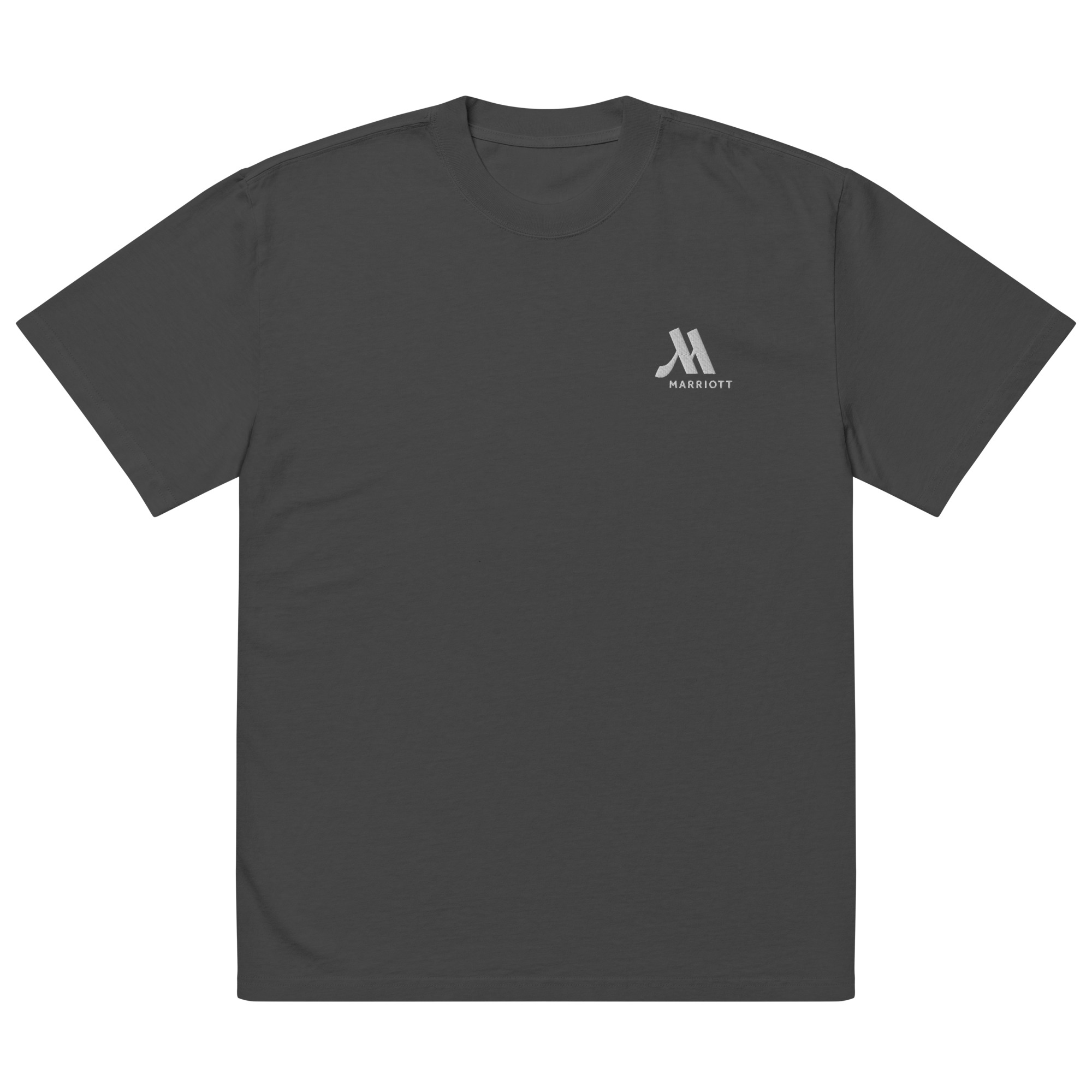 marriott oversized faded t shirt white color logo