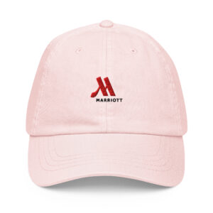 marriott pastel baseball hat | beechfield white color logo