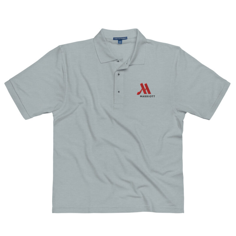 marriott port authority premium polo shirt full color logo