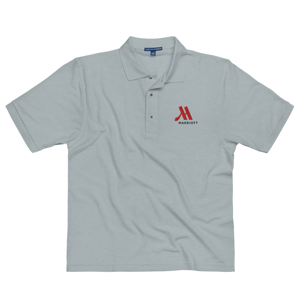 marriott port authority premium polo shirt full color logo