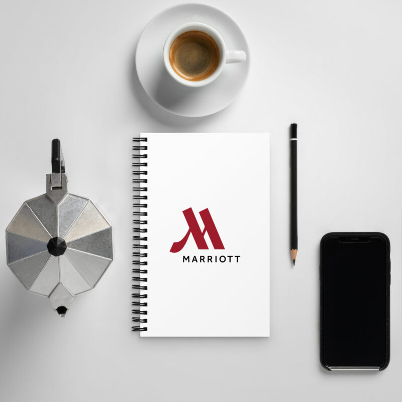marriott spiral notebook full color logo