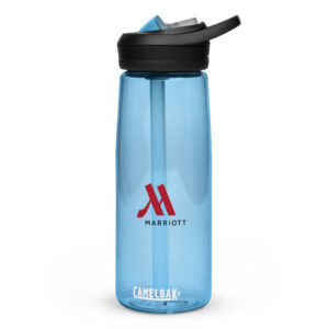 marriott sports water bottle full color logo