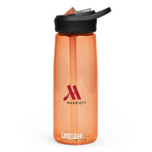 marriott sports water bottle full color logo