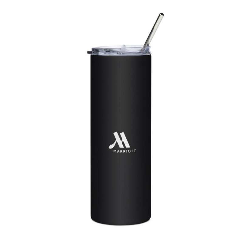 marriott stainless steel tumbler white color logo