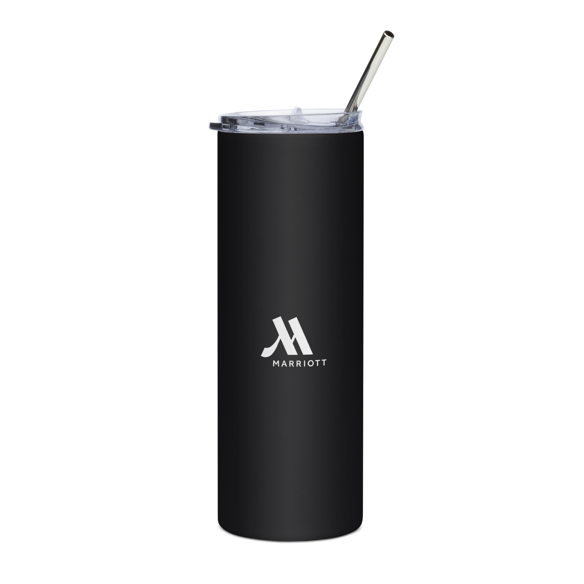 marriott stainless steel tumbler white color logo