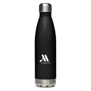 marriott stainless steel water bottle white color logo