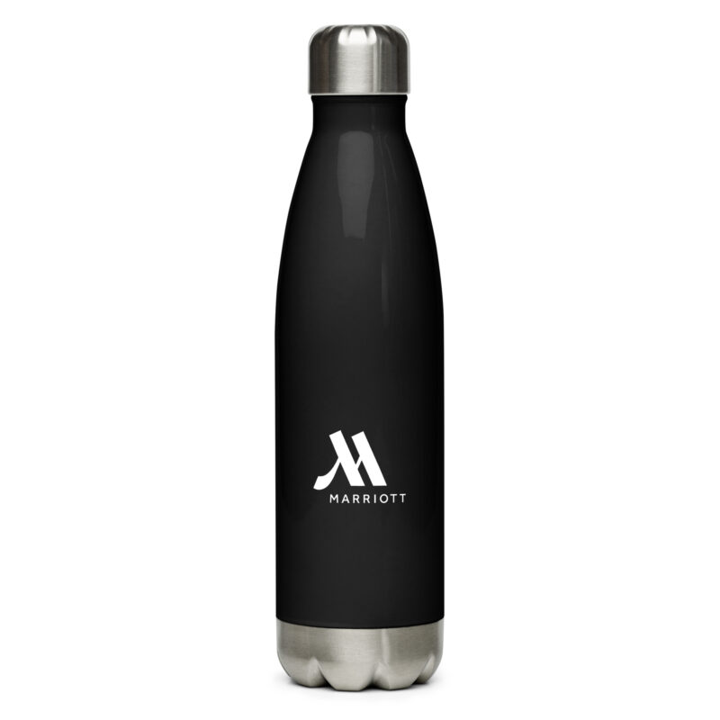 marriott stainless steel water bottle white color logo