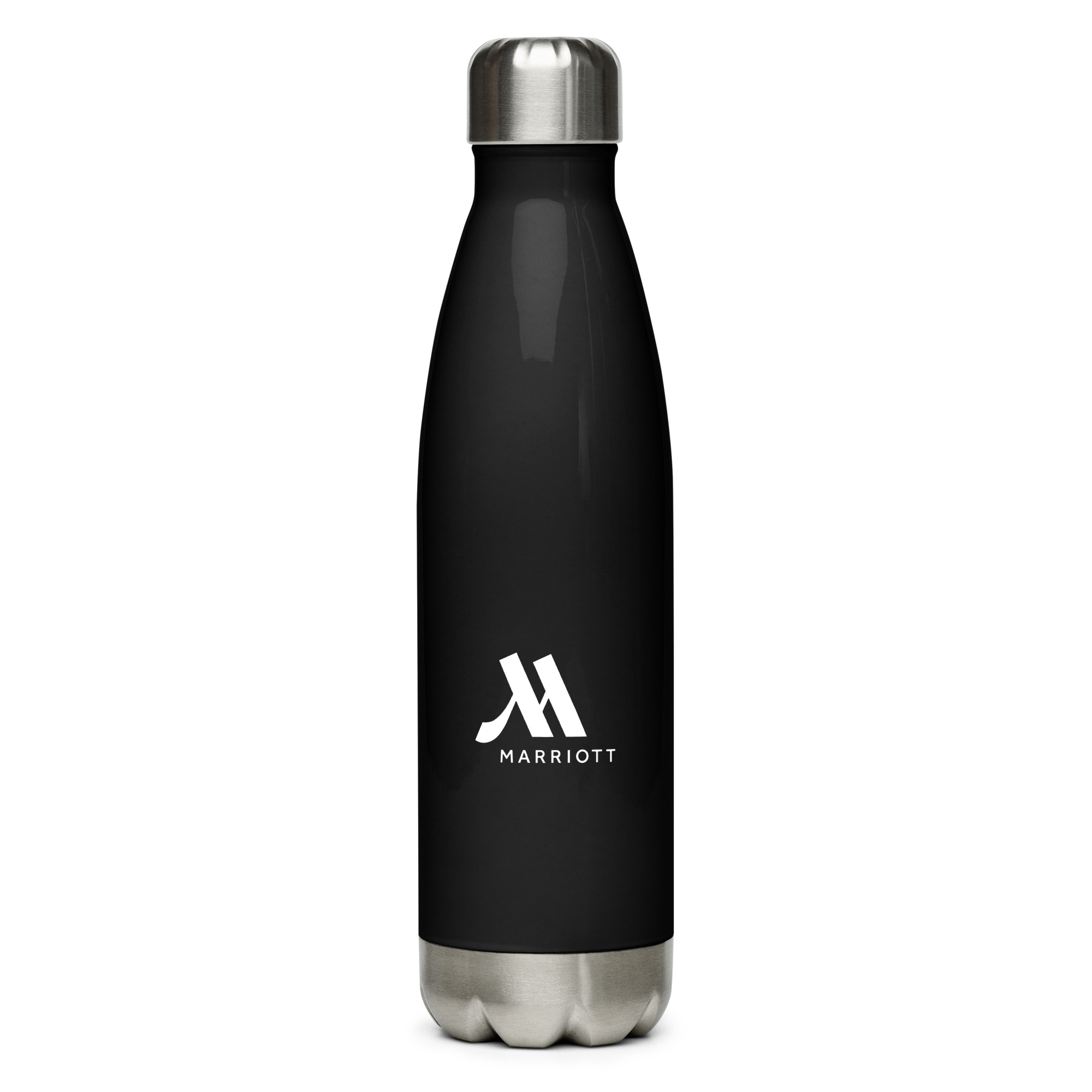 marriott stainless steel water bottle white color logo