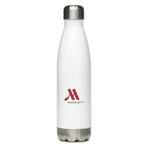 marriott stainless steel water bottle full color logo