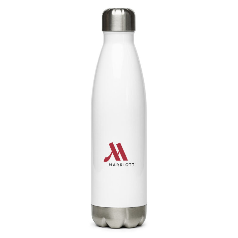 marriott stainless steel water bottle full color logo