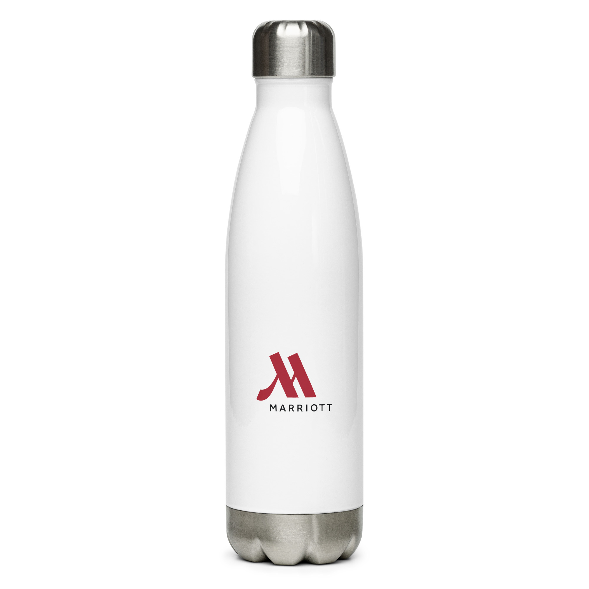 marriott stainless steel water bottle full color logo