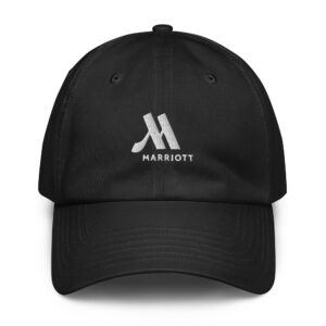 marriott under armour® dad hat white color logo