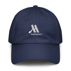 marriott under armour® dad hat white color logo