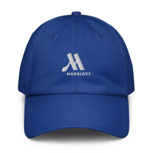 marriott under armour® dad hat white color logo