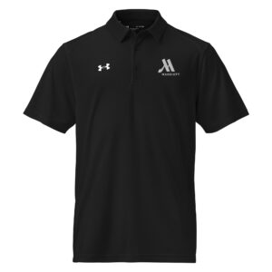marriott under armour® men's polo shirt white color logo