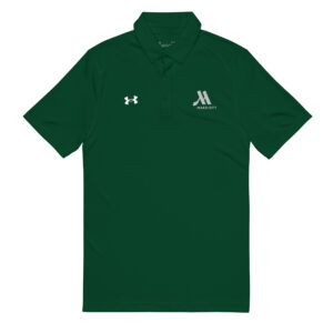 under armour® men's polo white color logo