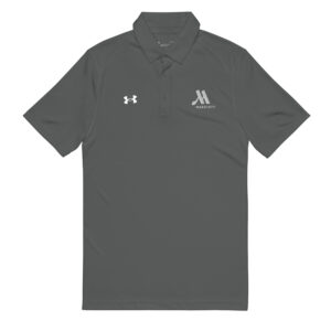 under armour® men's polo white color logo