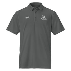 marriott under armour® men's polo shirt white color logo
