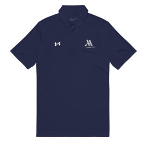 under armour® men's polo white color logo