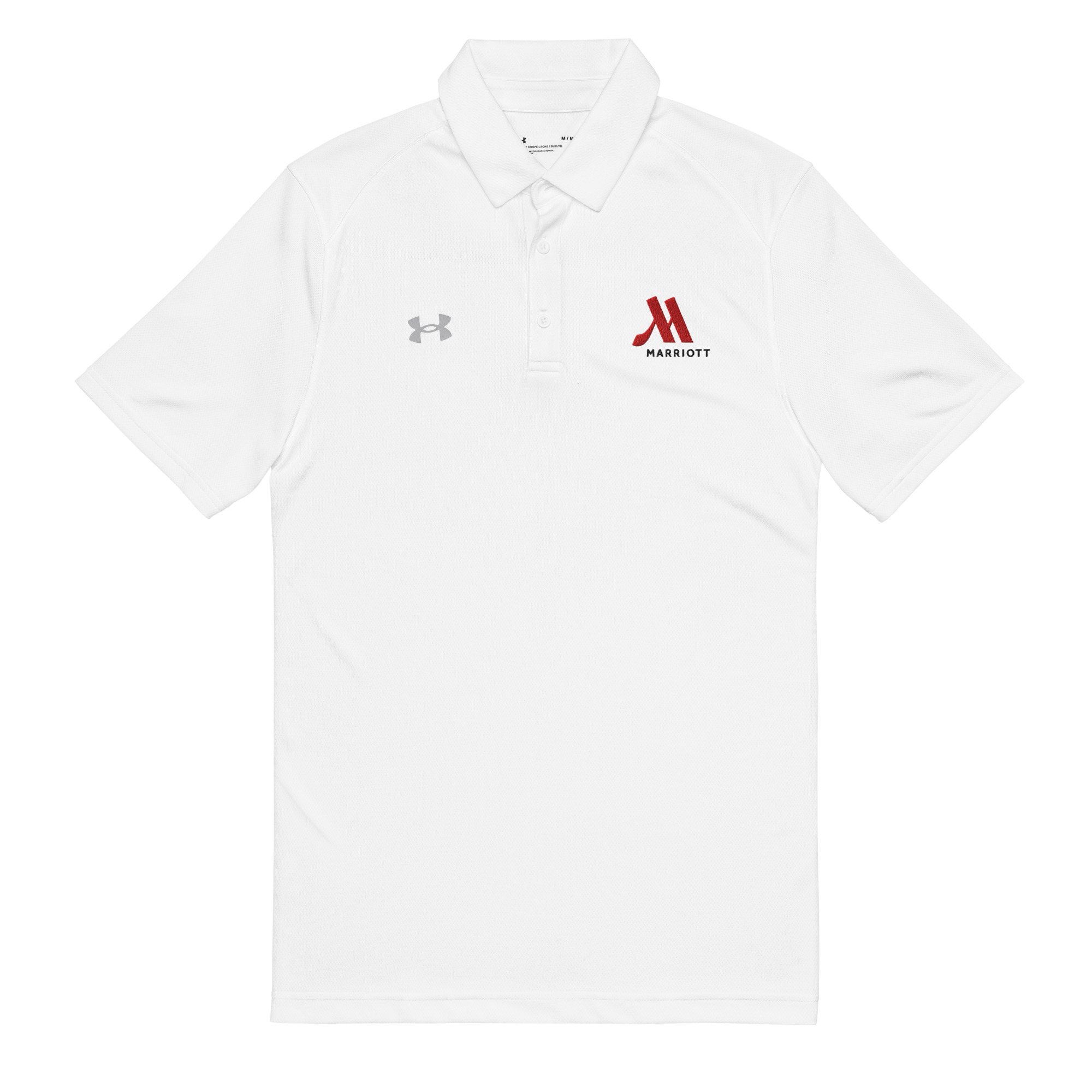 marriott under armour® men's polo full color logo