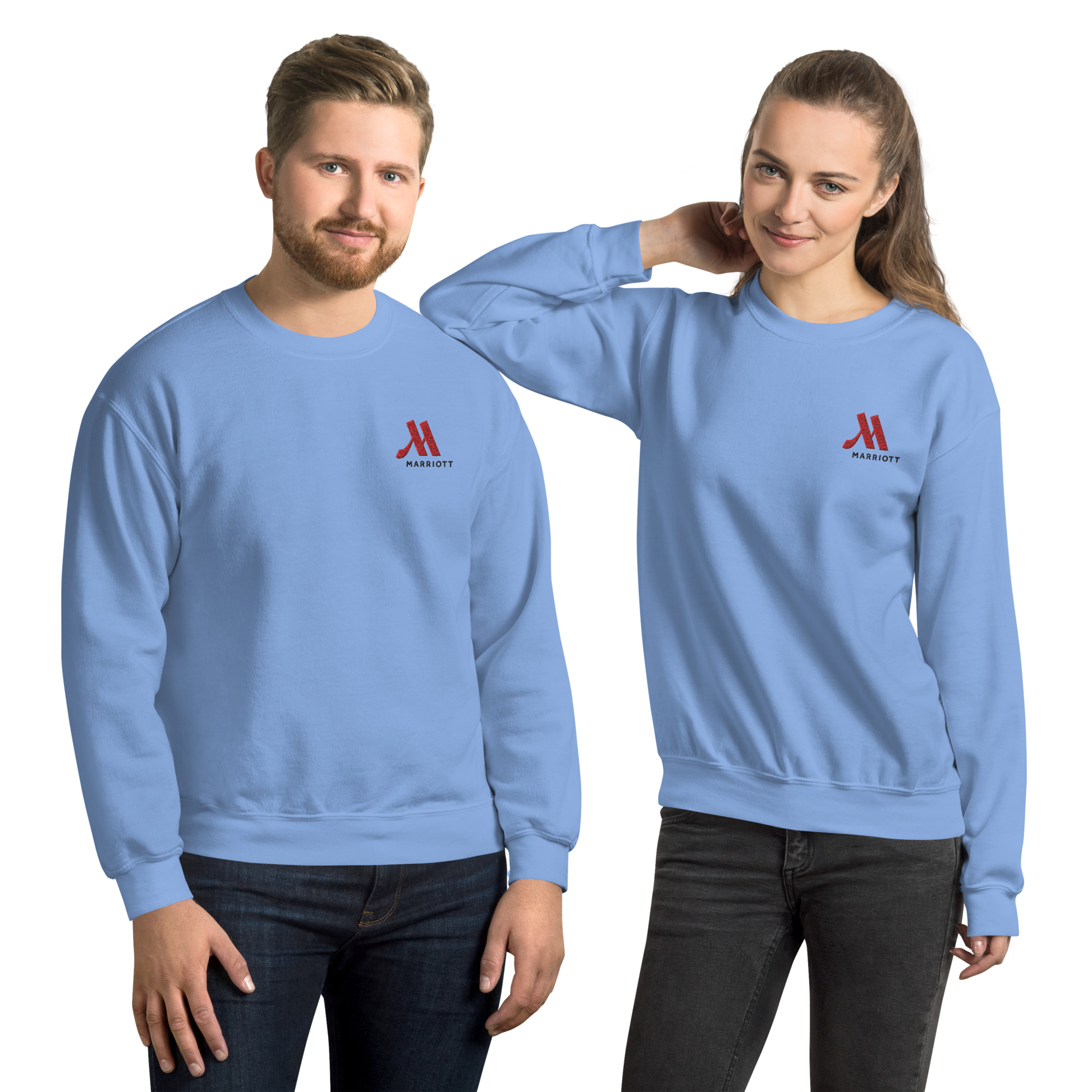 marriott unisex crew neck sweatshirt | gildan full color logo