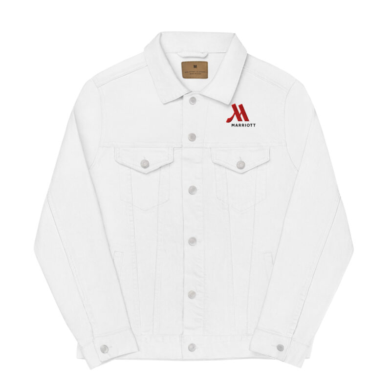 marriott unisex denim jacket | threadfast apparel full color logo
