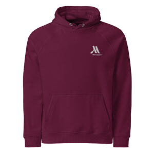 marriott unisex eco raglan hoodie white color logo