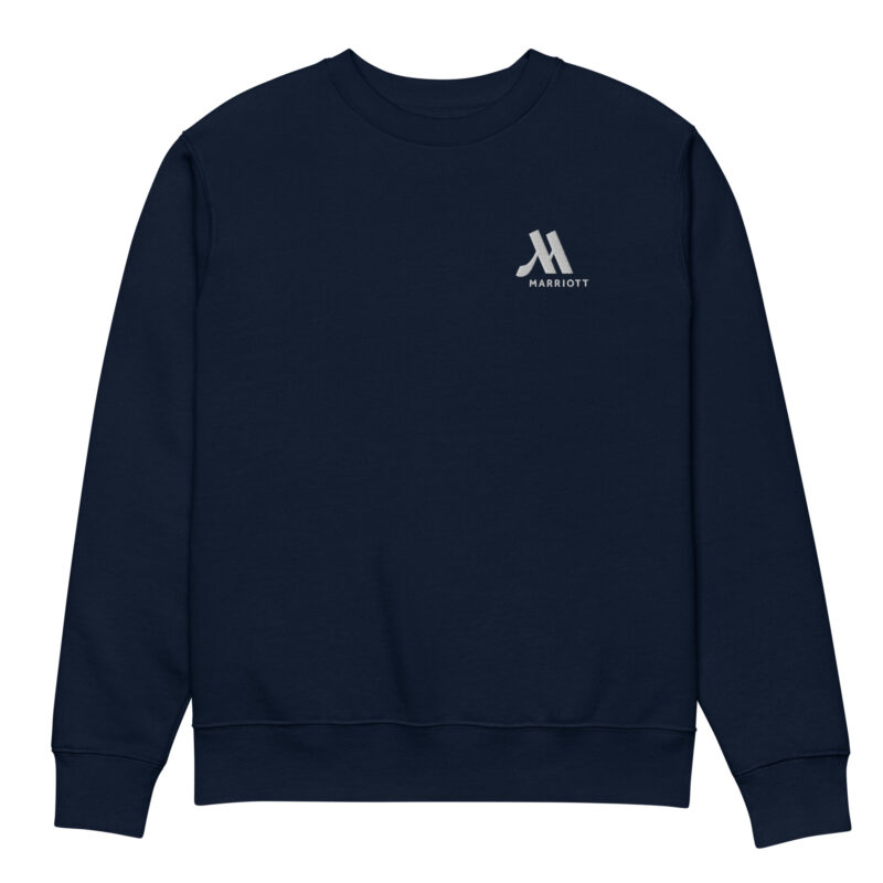 marriott unisex eco sweatshirt white color logo