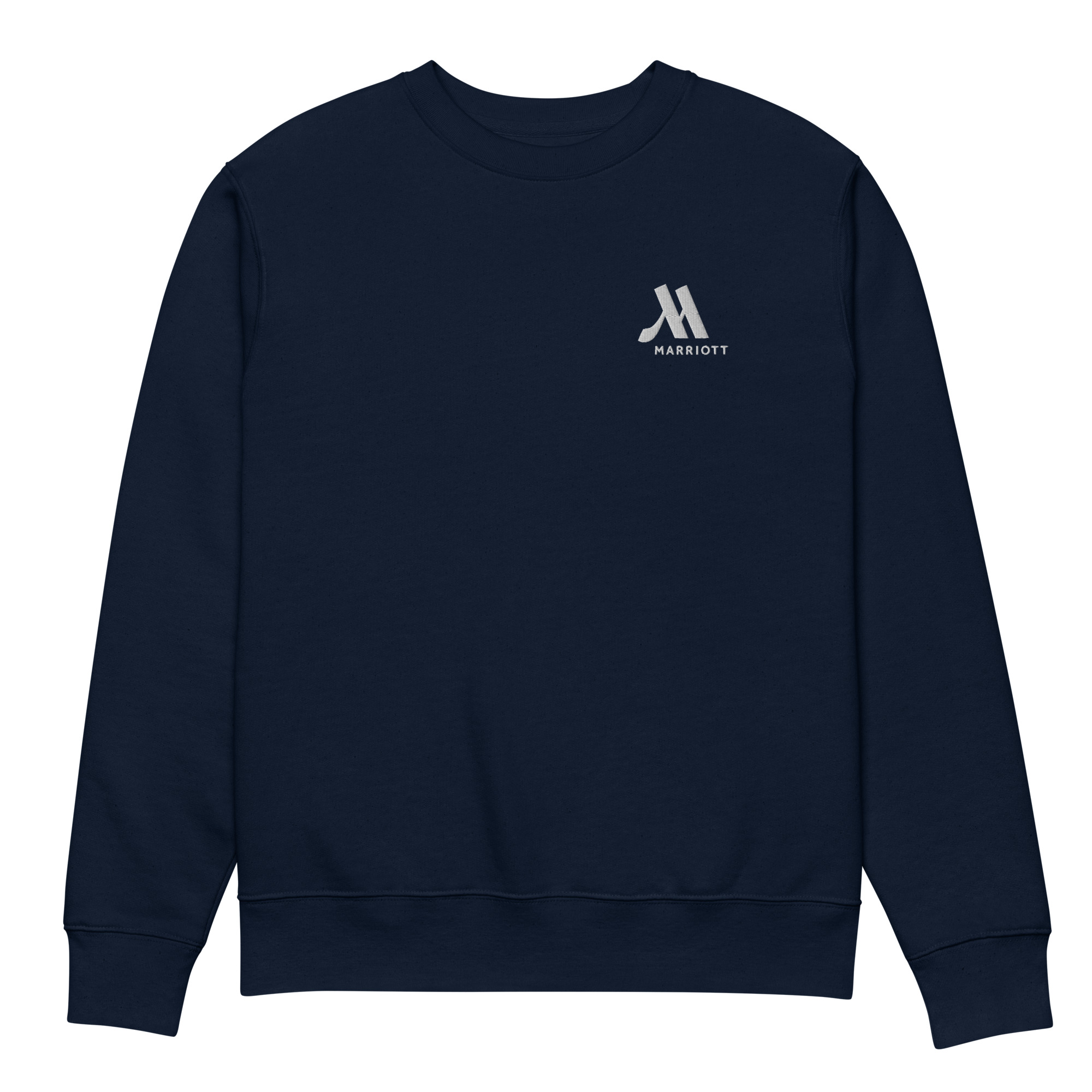 marriott unisex eco sweatshirt white color logo