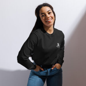 marriott unisex garment dyed heavyweight long sleeve shirt white color logo