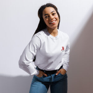 marriott unisex garment dyed heavyweight long sleeve shirt full color logo