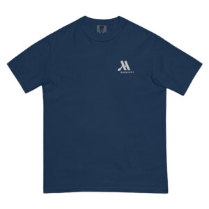 marriott unisex garment dyed heavyweight t shirt white color logo