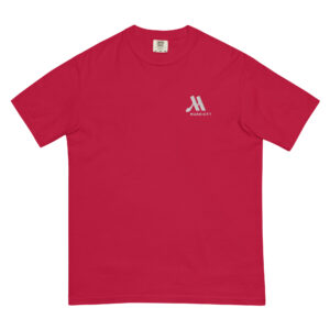 marriott unisex garment dyed heavyweight t shirt white color logo