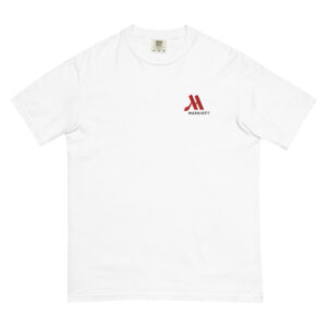 marriott unisex garment dyed heavyweight t shirt full color logo