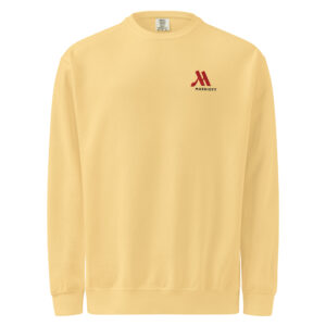 marriott unisex garment dyed sweatshirt full color logo