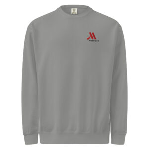 marriott unisex garment dyed sweatshirt full color logo