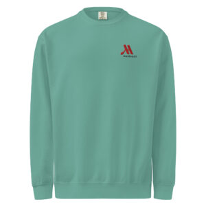marriott unisex garment dyed sweatshirt full color logo