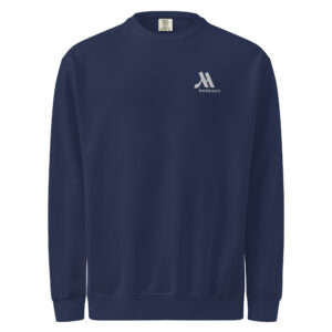 marriott unisex garment dyed sweatshirt white color logo